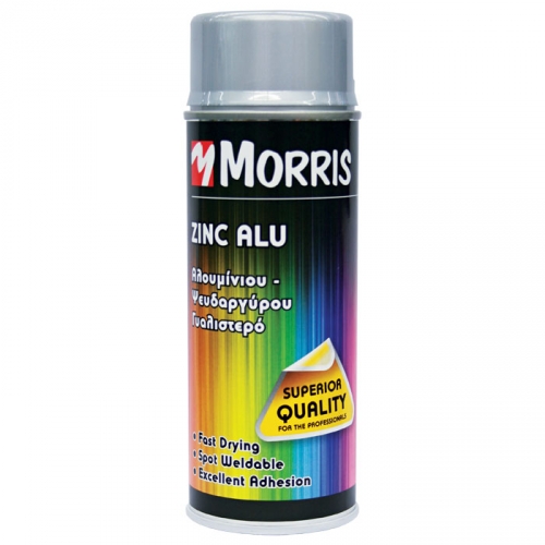 Σπρέι zinc alu “ψυχρό γαλβάνισμα” σε χρώμα αλουμινίου γυαλιστερό Morris