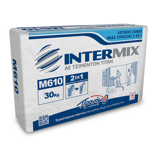 Intermix M610 Έτοιμος Λευκός Σοβάς 30kg